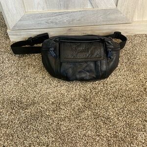 Vintage Y2k Women's Men’s Unisex Leather Belt Bag Fanny Pack Phone Case Wallet